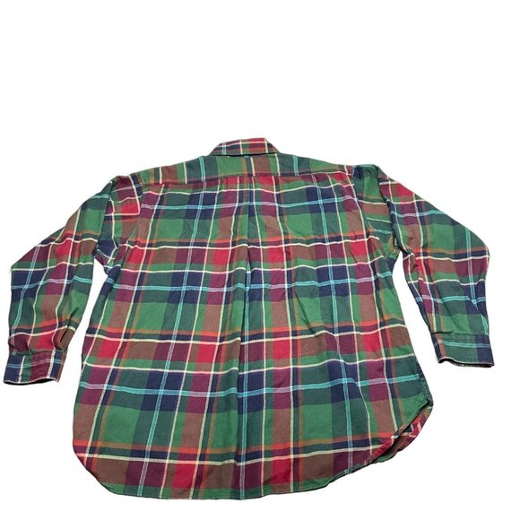 LOBO Pendleton Mens Flannel Shirt XL Long Sleeve Plaid Button Up Cotton Wool - Picture 3 of 5